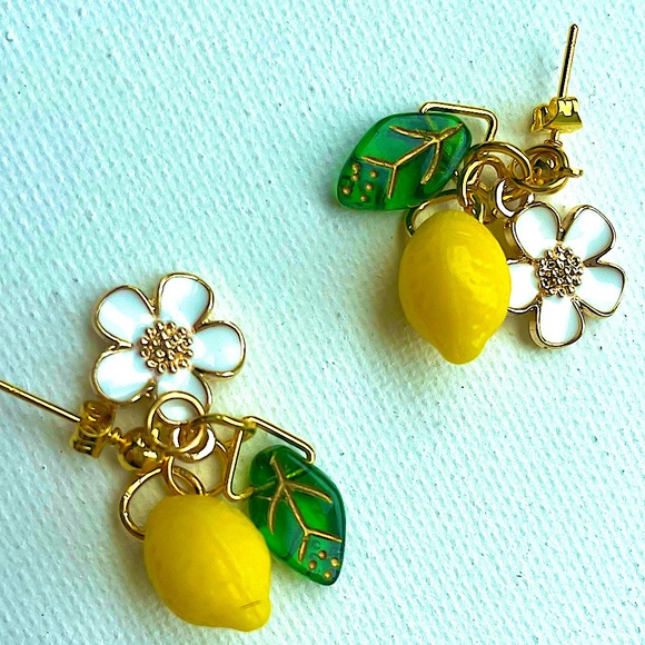 Anthro 🍋 Lemon 🍋 Earrings - Picture 6 of 7